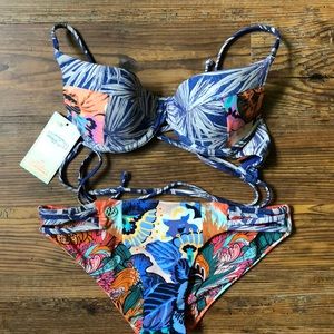 NWT Maaji Size S Reversible Bikini Set